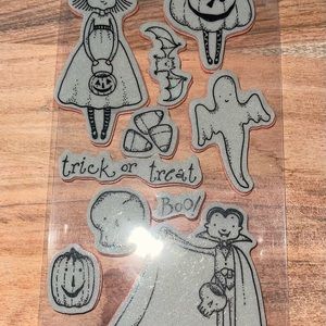 Scrapbooking rubber Halloween stamps